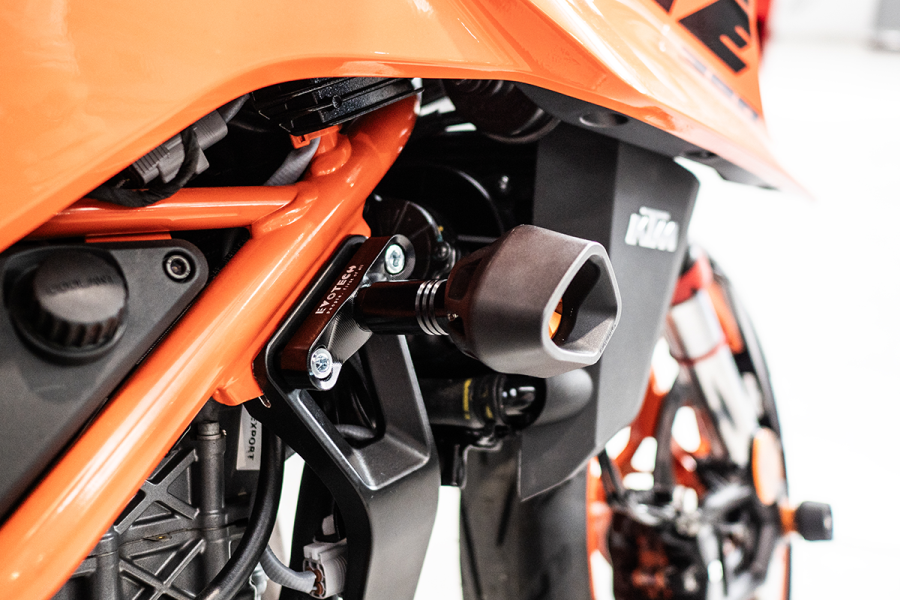 GPK Motorschutz Mit Sturzpads Für KTM 125/250/390 Adventure (2020–2022) – Schwarz, Eloxiert | Schutzbügel Für Offroad