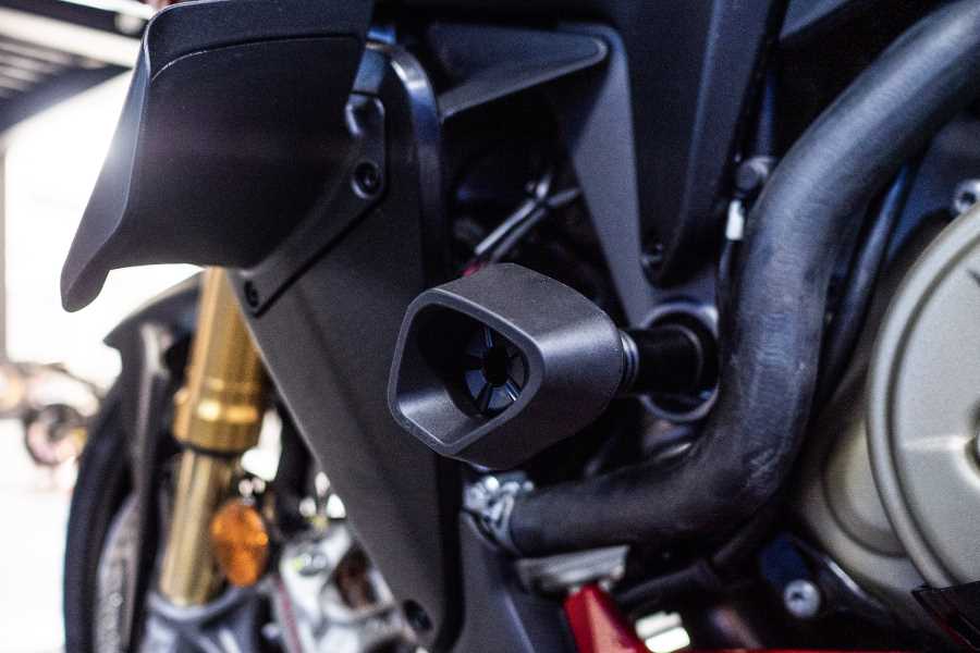 Paratelaio Per Asse Anteriore Moto Ducati – Protezione Crash In Lega Alluminio, Colori Vari, Per Streetfighter, Scrambler E Altri Modelli