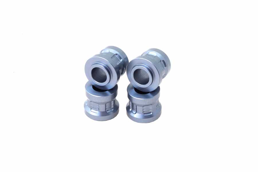 Kit Distanziali Per Cuffie Wolf Tooth Blu - Misure 3, 5, 10, 15 Mm, In Alluminio, Per Sterzo Bici