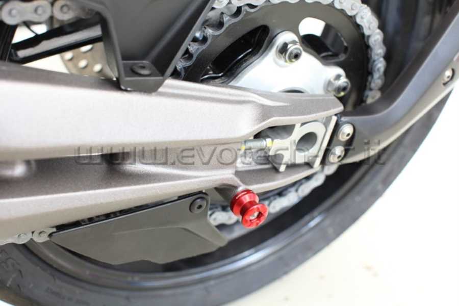 Coppia Nottolini M6 Per Forcellone Yamaha YZF R1, R3, R6, R125 - Supporti Alza Moto In Alluminio CNC 6061 - Foto 3
