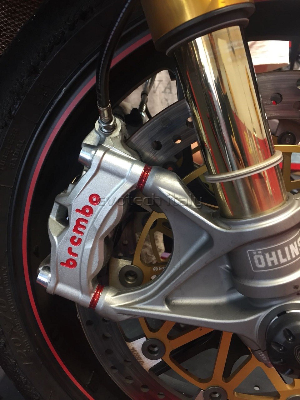 Kit Espaciador CNC Para Pinza De Freno Delantera Ducati Panigale V4/R/S 2018-2021 | 4 Piezas Aluminio