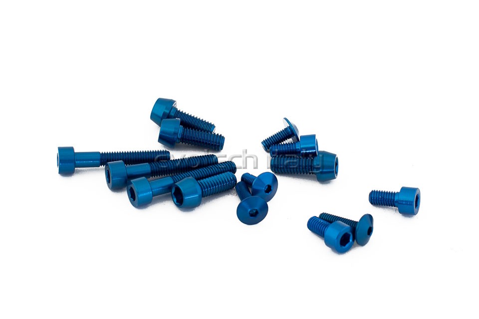Kit Bulloni Carenatura Per Yamaha YZ/YZF – 195 Pezzi In Alluminio, Colori Assortiti, Per Parabrezza E Carrozzeria