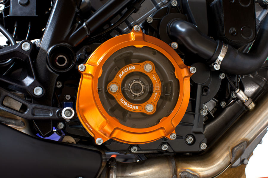 Protezione Coperchio Frizione In Alluminio Arancione Per KTM 1390 Super Duke R/EVO 2024-2025 - Accessorio Moto Sportivo