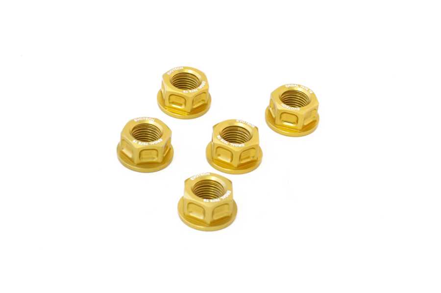 Dadi Ruota OMP SPEED M12X1.25 Metrico 19 Filettato 40MM Rosso Alluminio 7075 - Set Da 20 - Foto 3