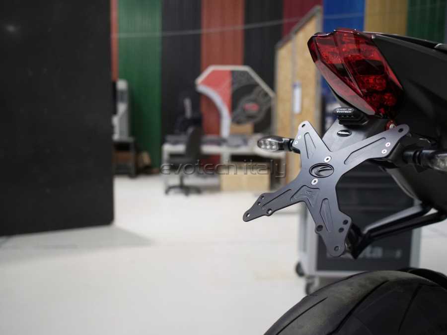 Zieger X-Line-Portatarga+Supporti Frecce Orig.TRIUMPH Street Triple 675