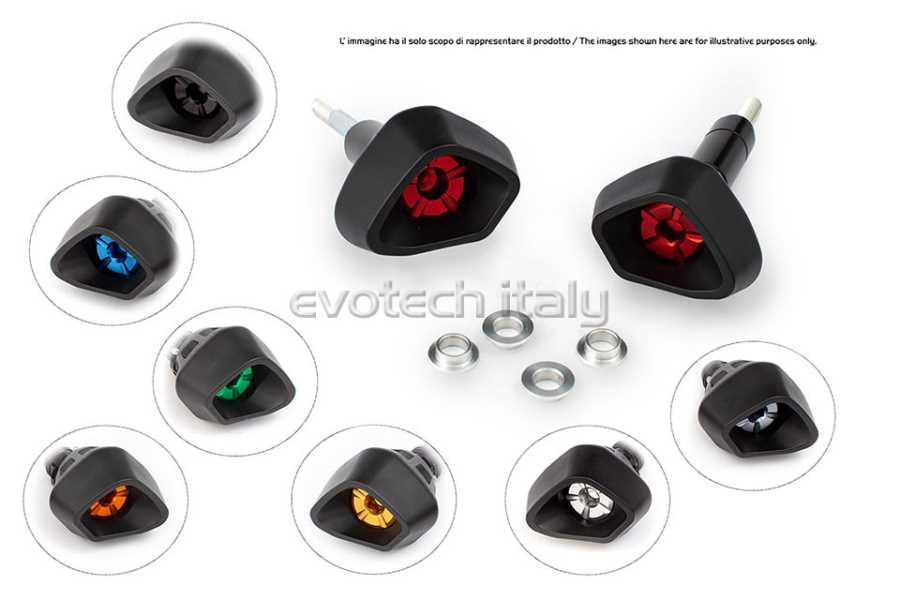 RD Moto Tamponi Paratelaio In POM-C Nero Per Suzuki GSX600F/GSX750F (1998-2005) – Kit Montaggio Completo, Diametro 50mm