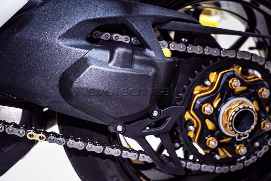 IBEX Stainless Steel Chain Guard For Triumph Speed Triple 1050 – Silver